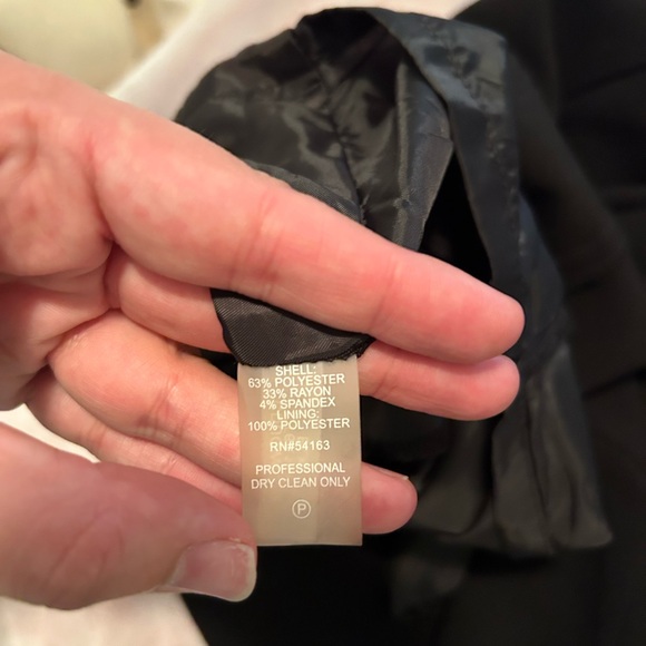 Calvin Klein Women's Petite Faux-Pearl-Trim Sheath Dress Black - Picture 6 of 6